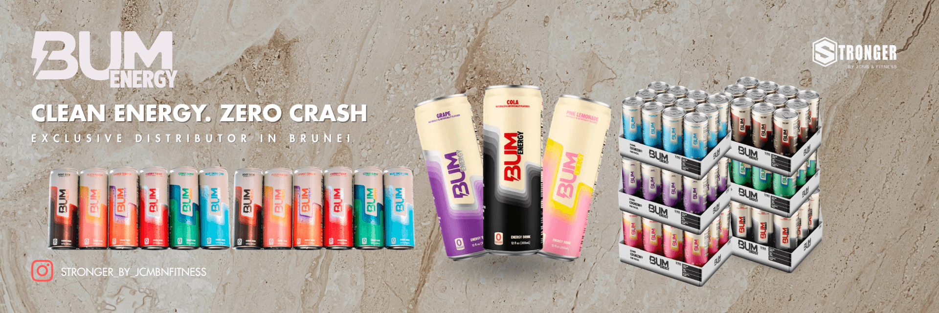 Bum Energy — STRONGER supplements, Brunei