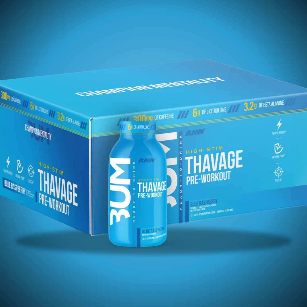 Raw Nutrition Thavage RTD Pre-Workout (Carton of 12 bottles)