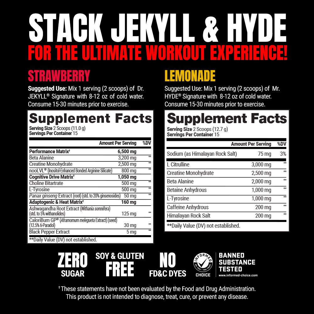 Prosupps Jekyll & Hyde Signature Dual Tub Strawberry/Lemonade (30 Servings) - Image 10